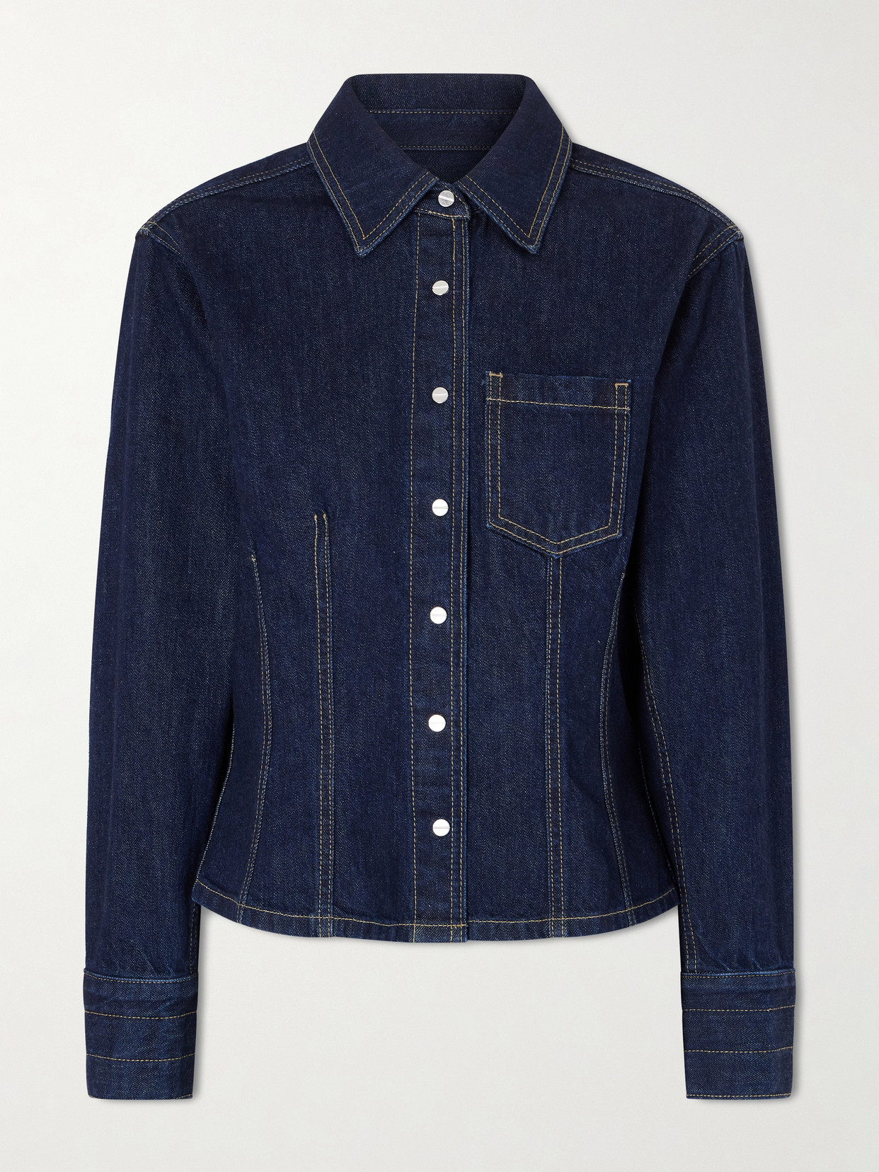Twp Franny Denim Shirt In Blue