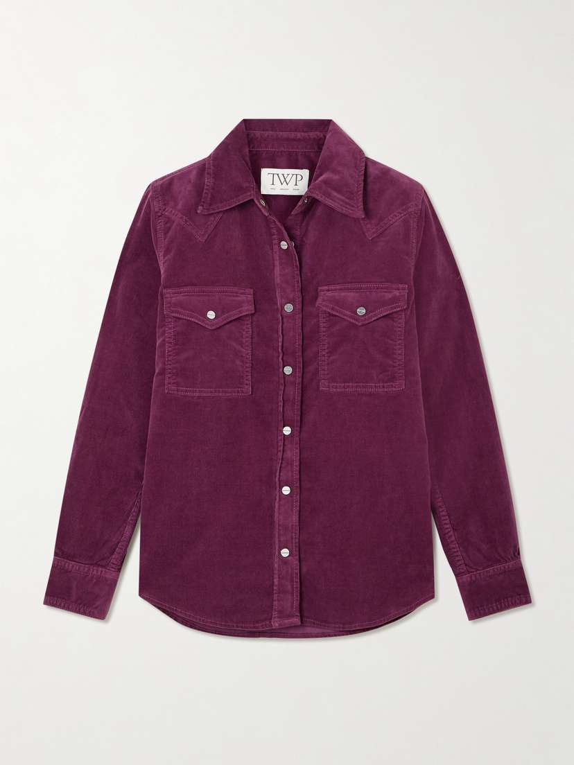TWP Paneled Cotton-blend Corduroy Shirt