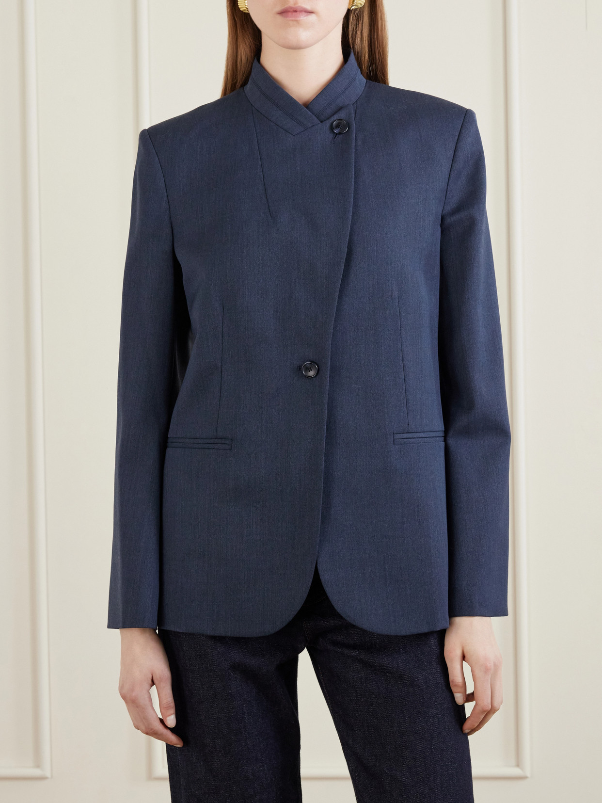 Twp Wool-blend Blazer In Blue