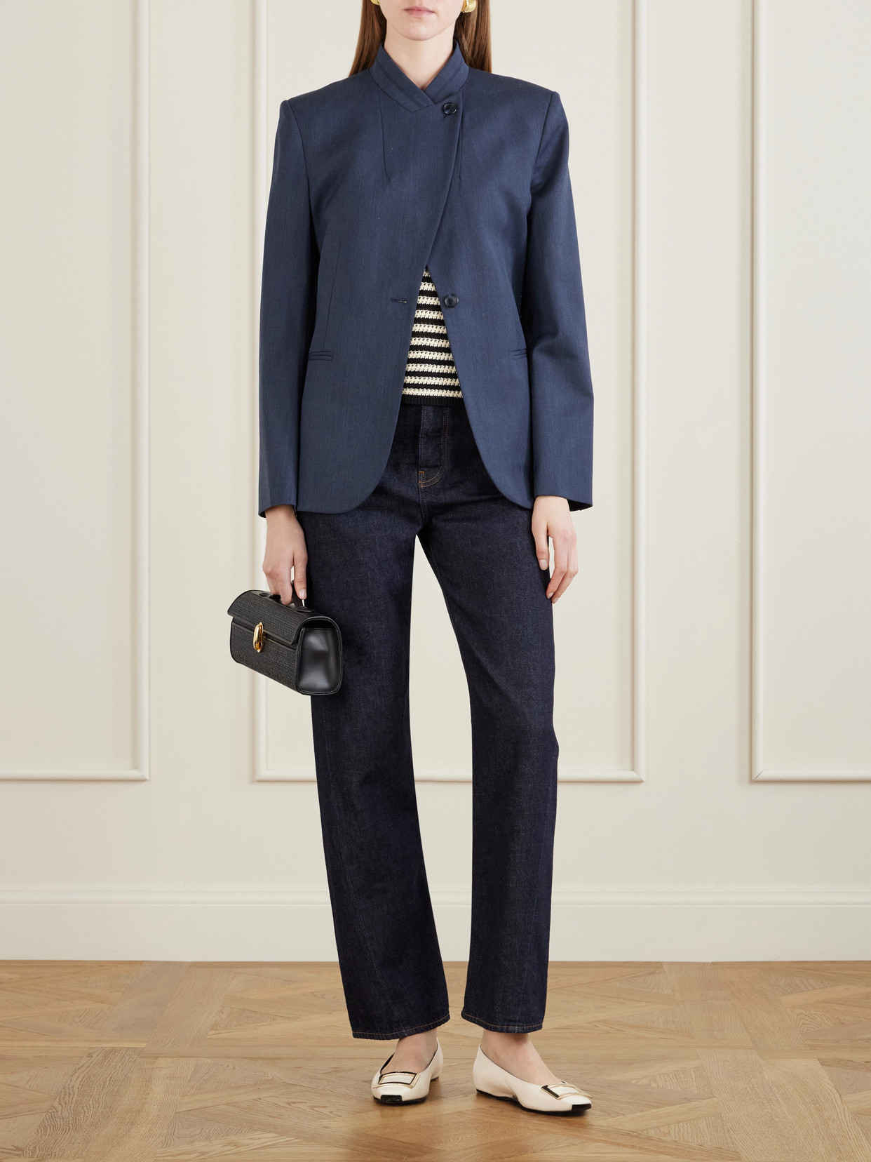 Twp Wool-blend Blazer In Blue