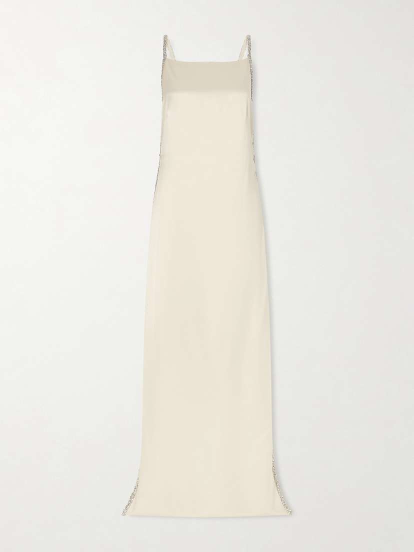 TWP It Had To Be You Crystal-embellished Satin Gown