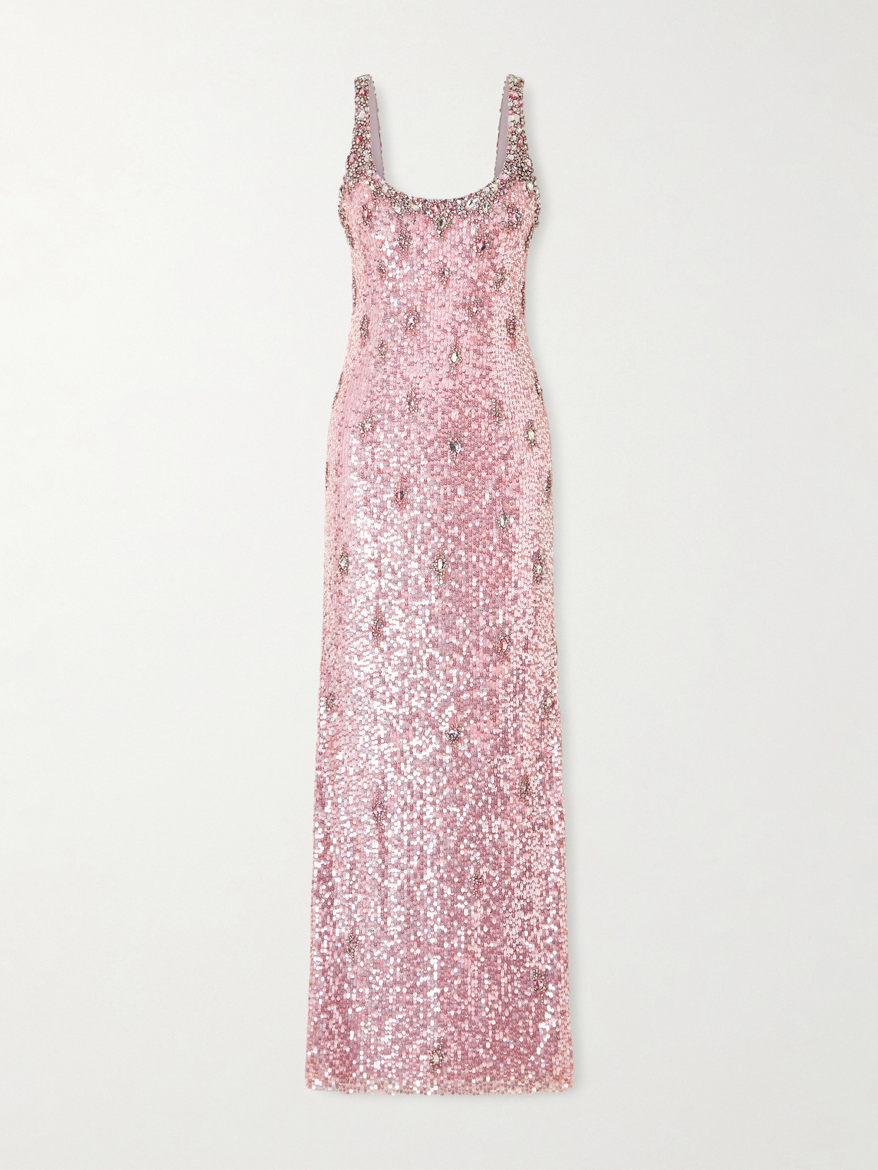 Jenny Packham Eza Embellished Mesh Gown In Pink