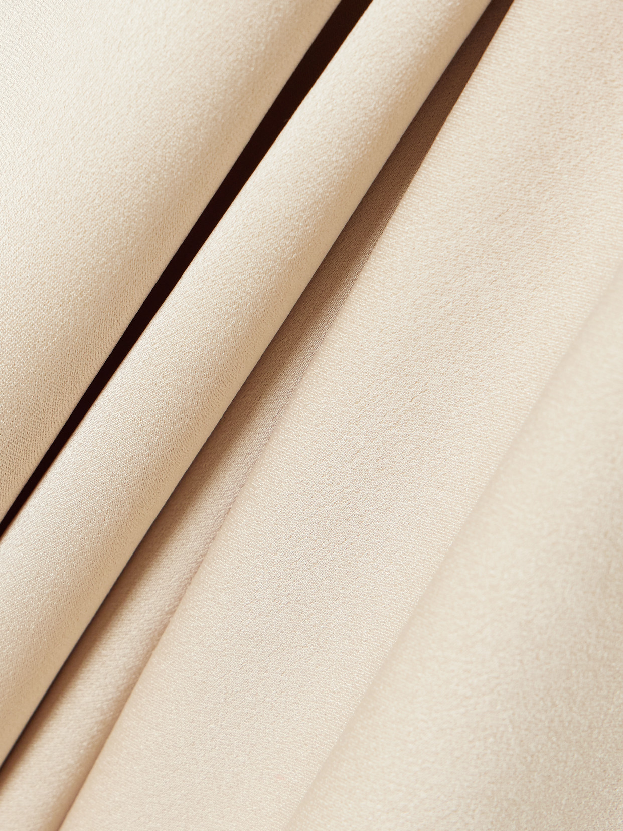 Cartia Tie-Detailed Backless Satin Halterneck Top
