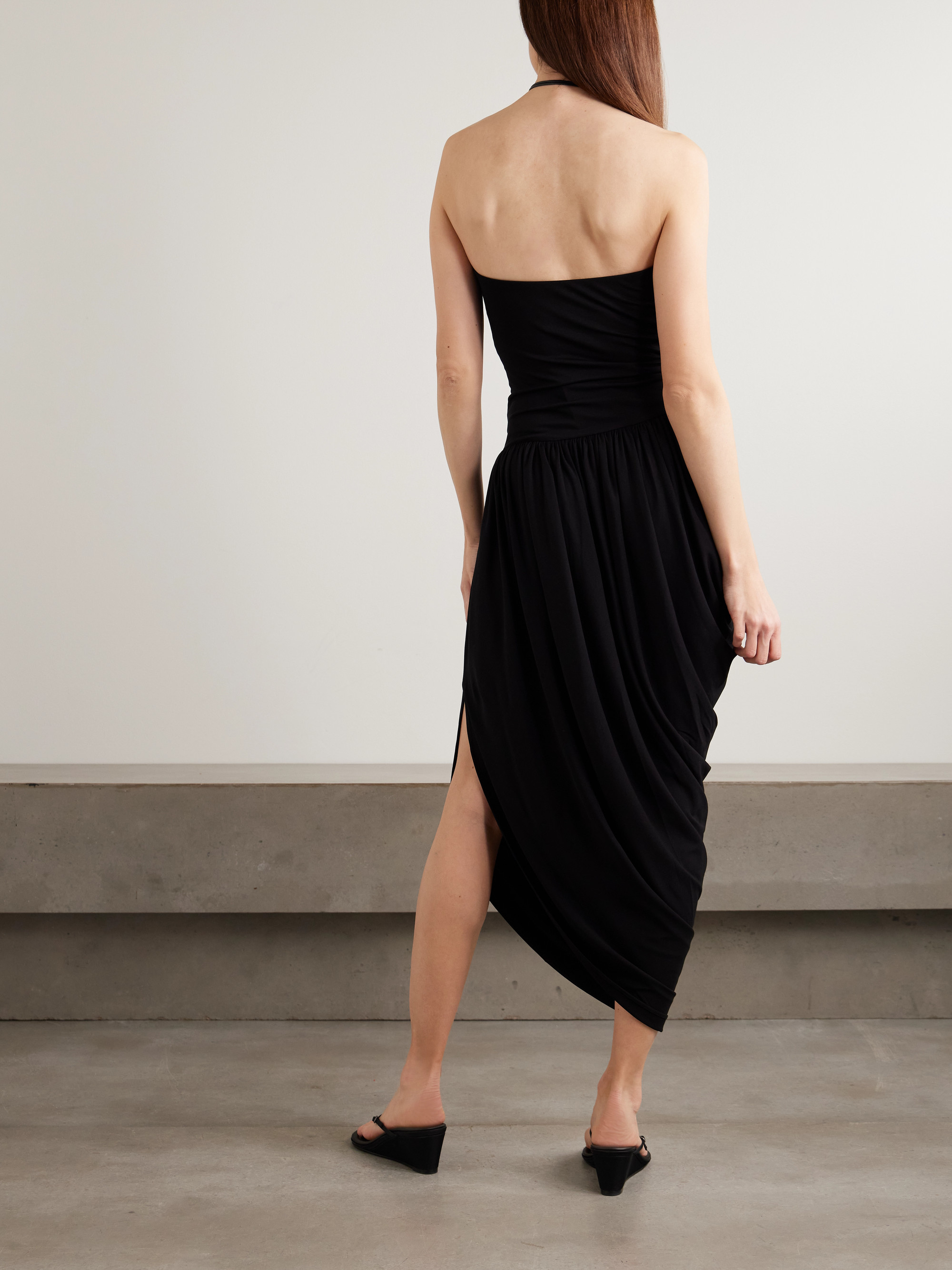 Esse Studios Solina strapless satin maxi dress