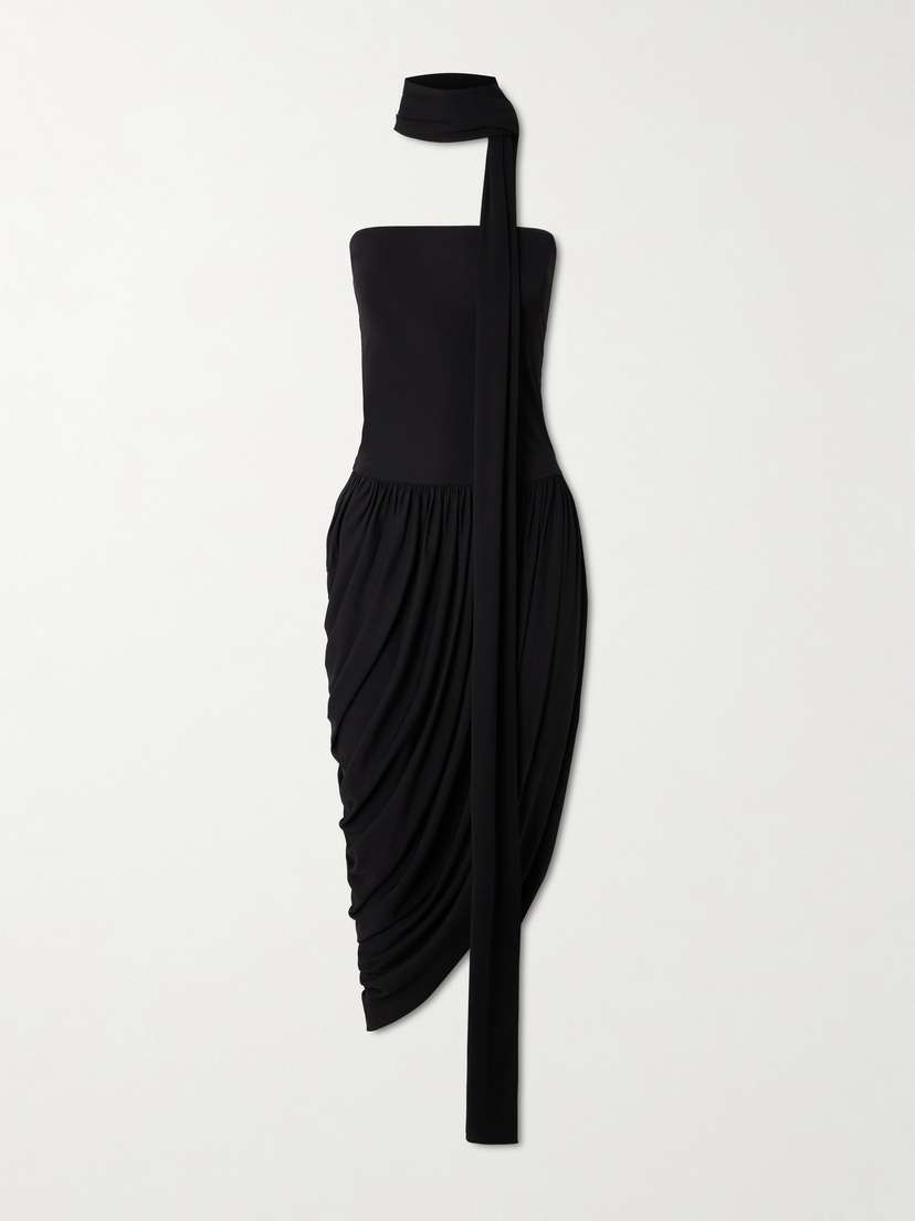 ESSE Studios Solina Strapless Satin Maxi Dress