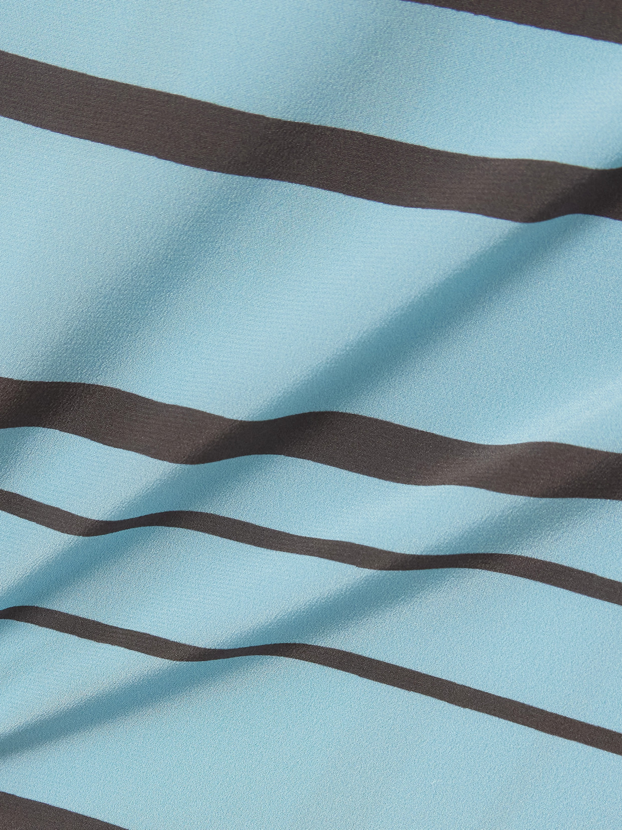 . - Rioja Striped Silk-Crepe Mini Wrap Skirt