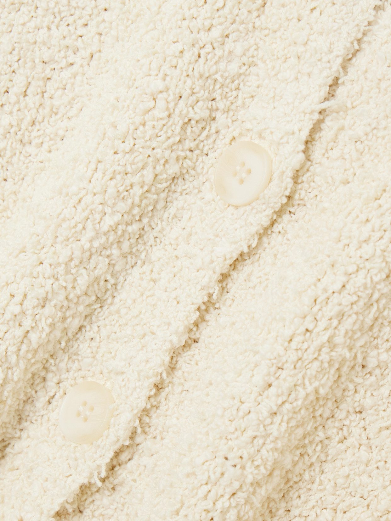 Sir Tropicana Cropped Cotton-blend Bouclé Cardigan In Neutral