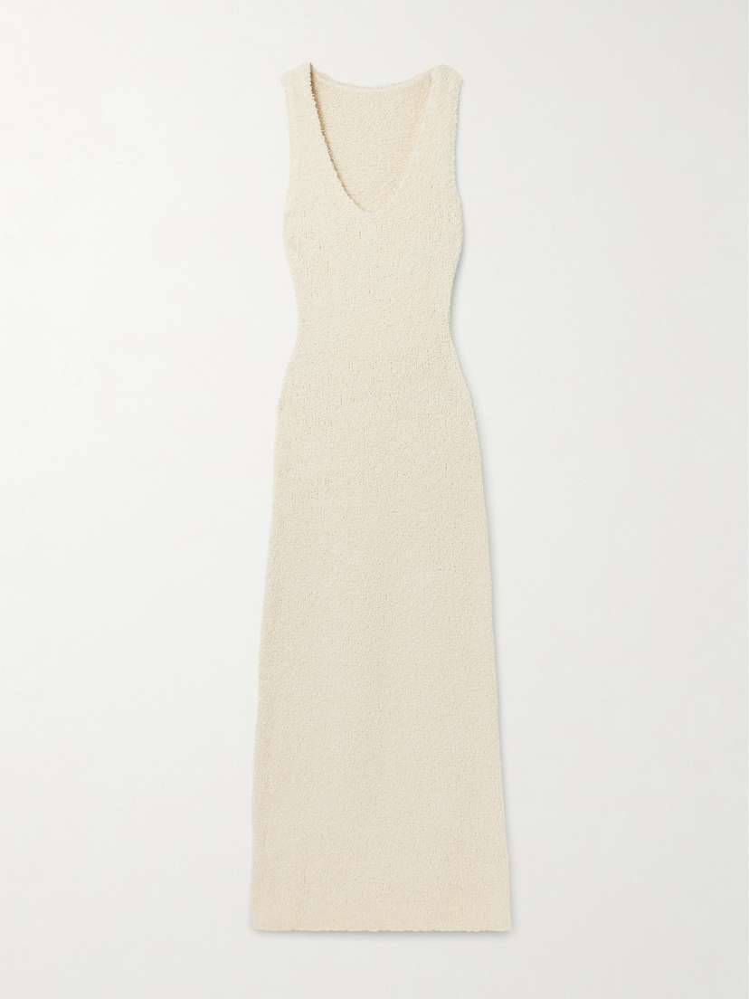SIR. Tropicana Cotton-blend Bouclé Maxi Dress