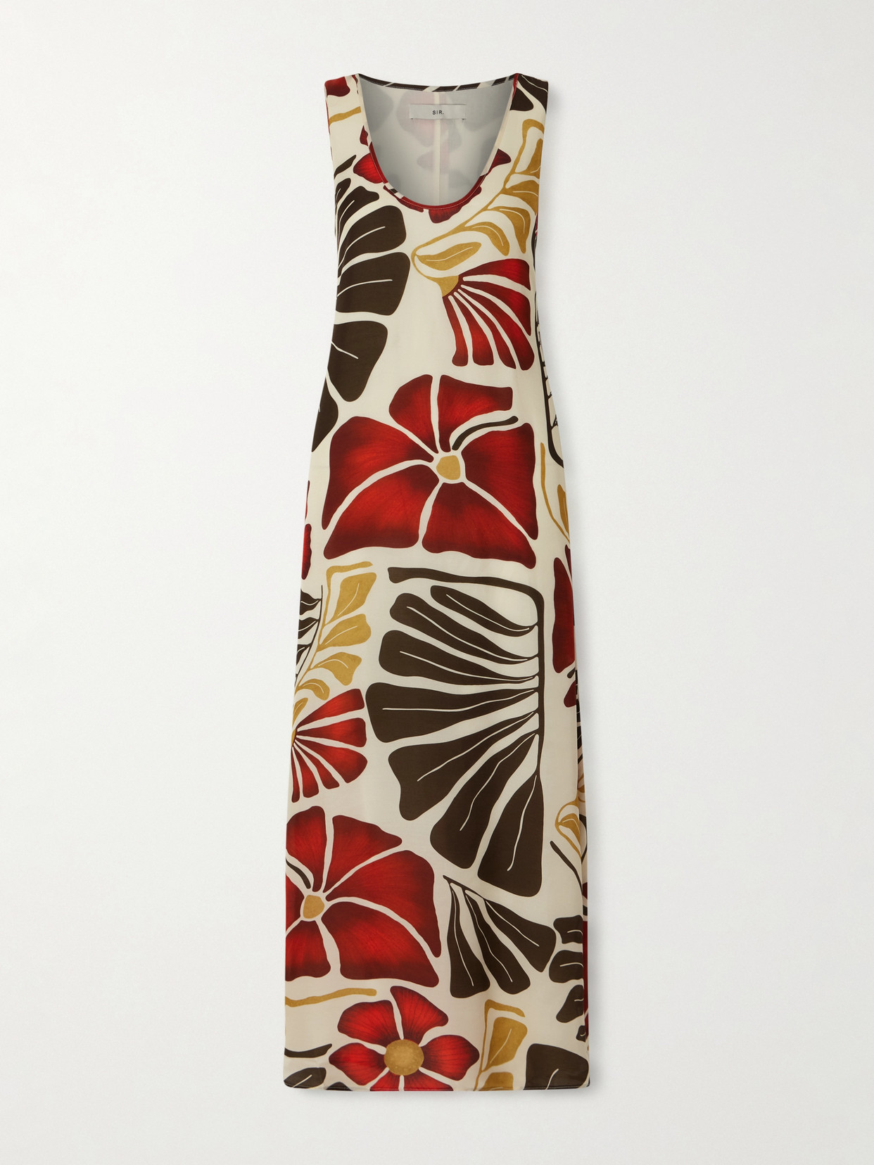 Sir Julietta Printed Twill Maxi Dress In Multi