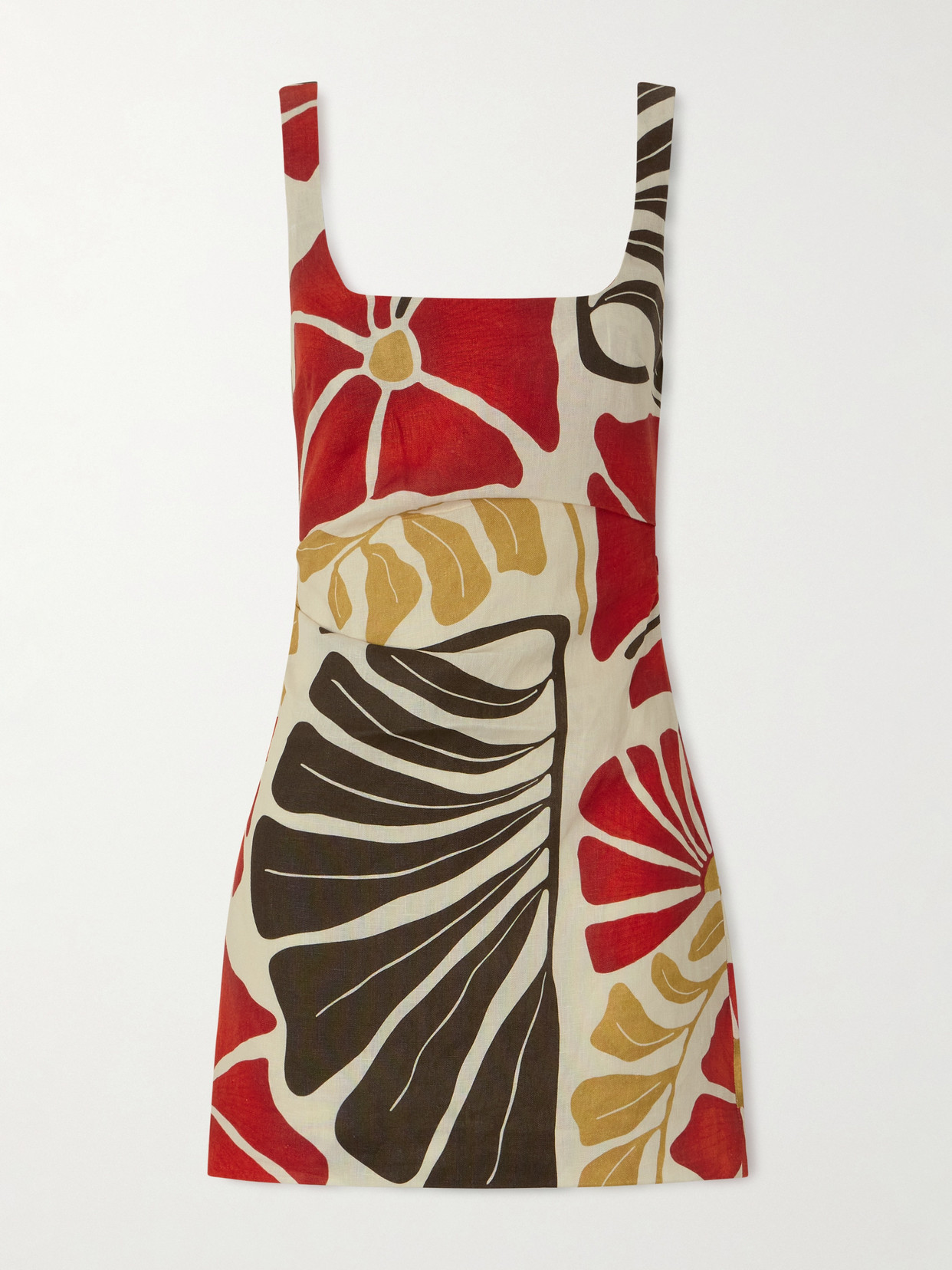 Sir Julietta Floral-print Linen Mini Dress In White