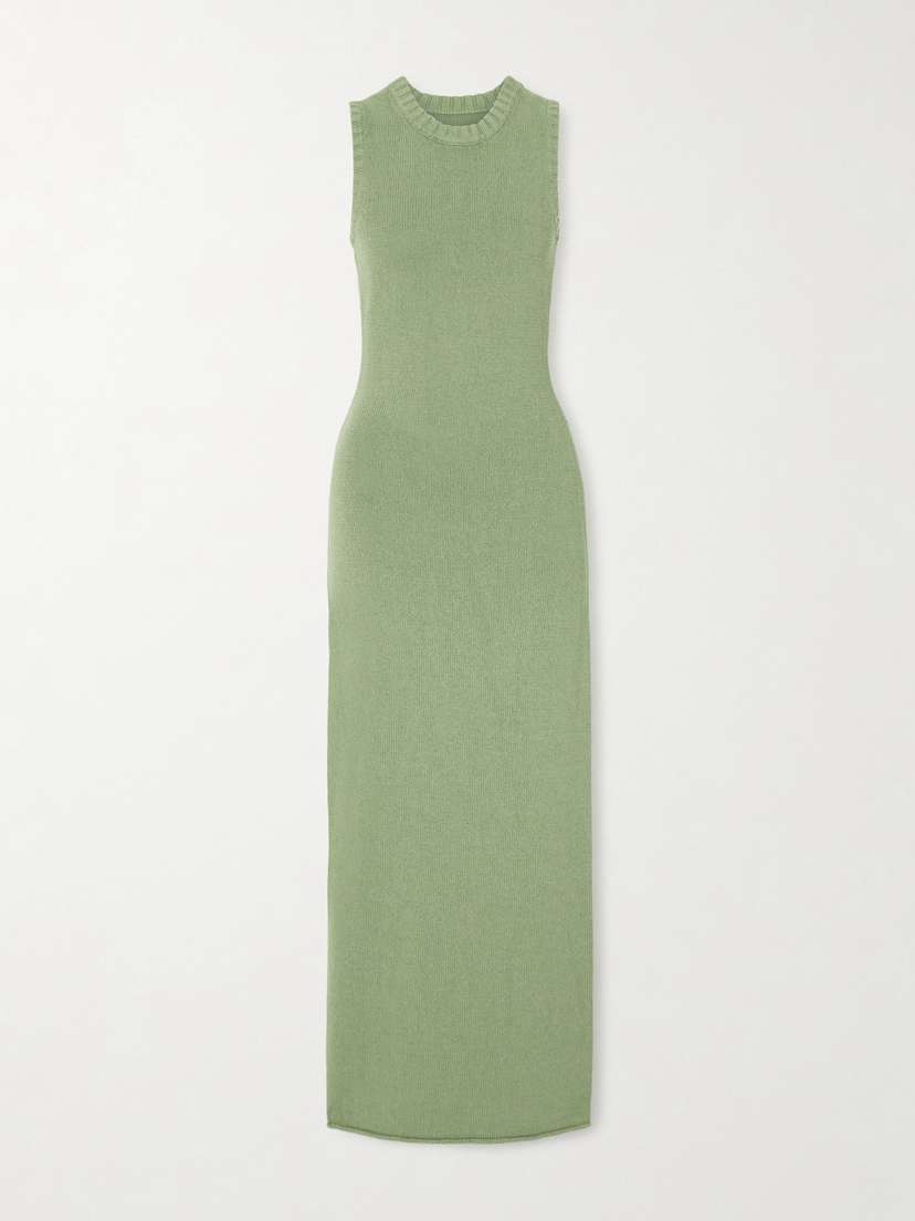 SIR. Lula Open-back Knitted Maxi Dress