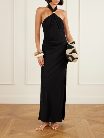 SIR. Rioja silk maxi dress