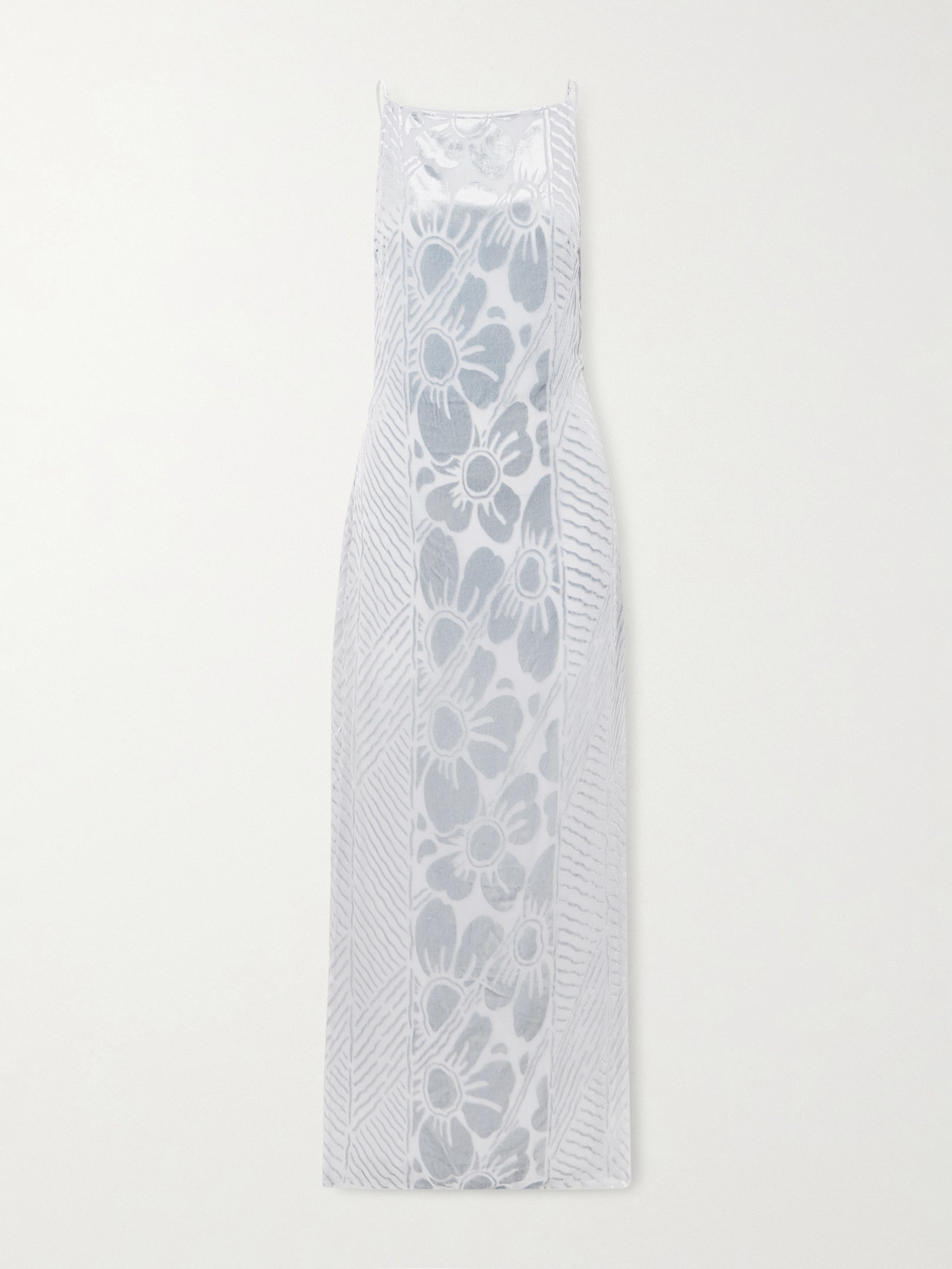 Sir Floral-print Maxi Dress In Silver