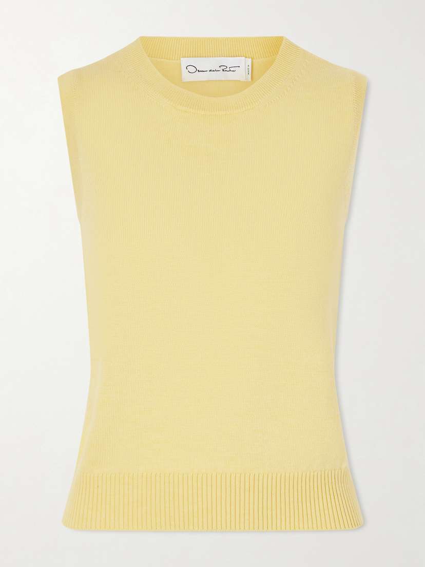 Oscar de la Renta Wool Tank