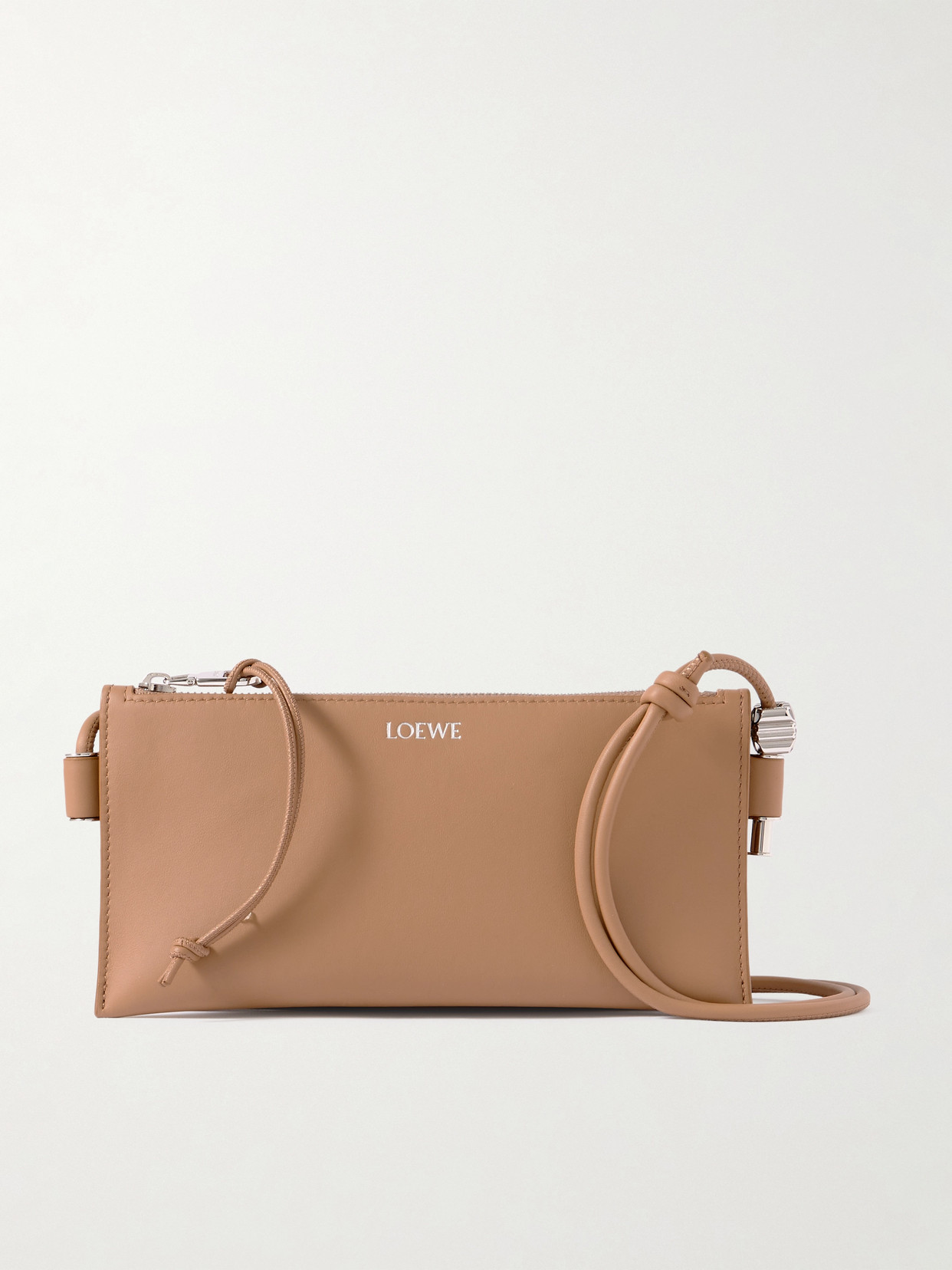 Loewe Joya Embellished Leather Shoulder Bag In Brown