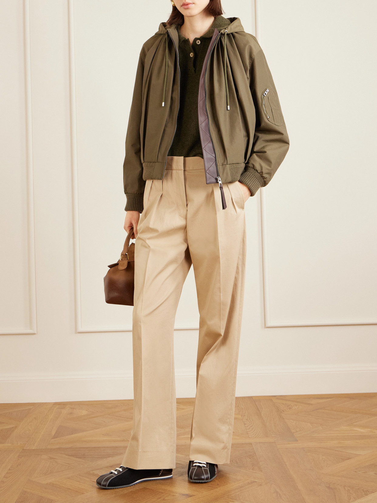 Puzzle Edge Small Patent-Nubuck Shoulder Bag