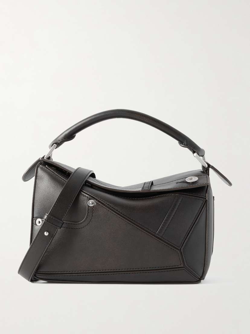 Loewe Puzzle Panta Small Textured-leather Shoulder Bag