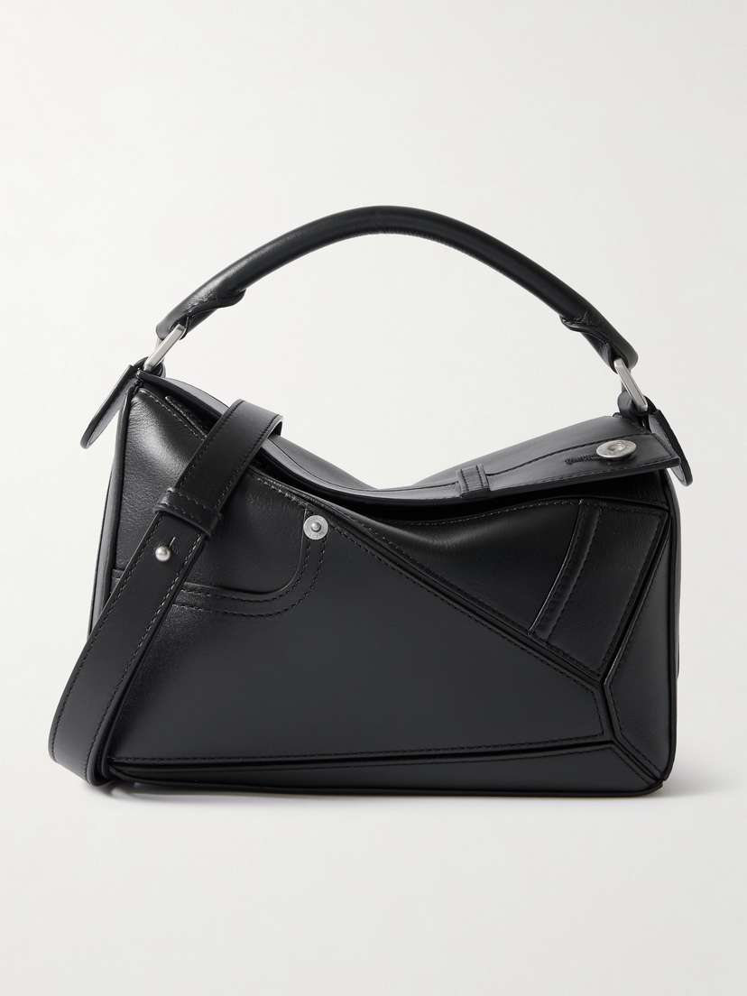 Loewe Puzzle Panta Small Textured-leather Shoulder Bag