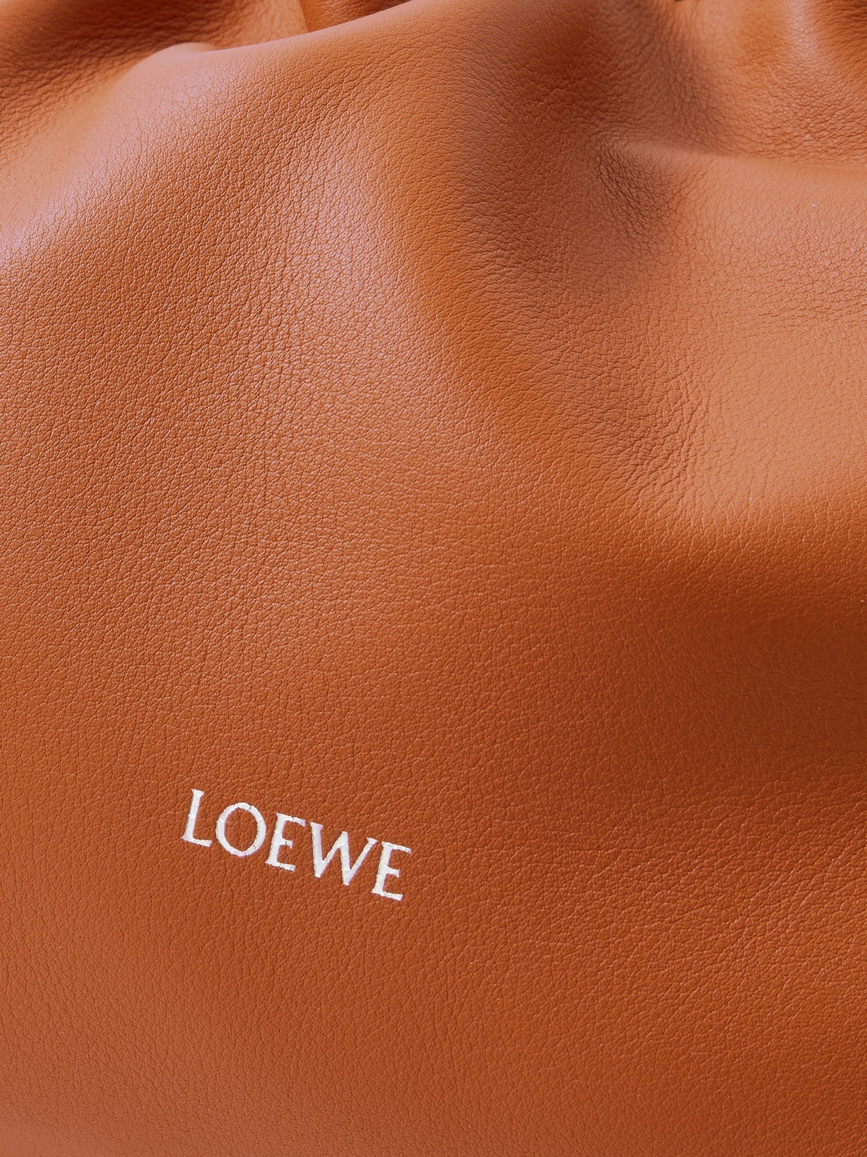Loewe Flamenco Mini Leather Clutch In Brown