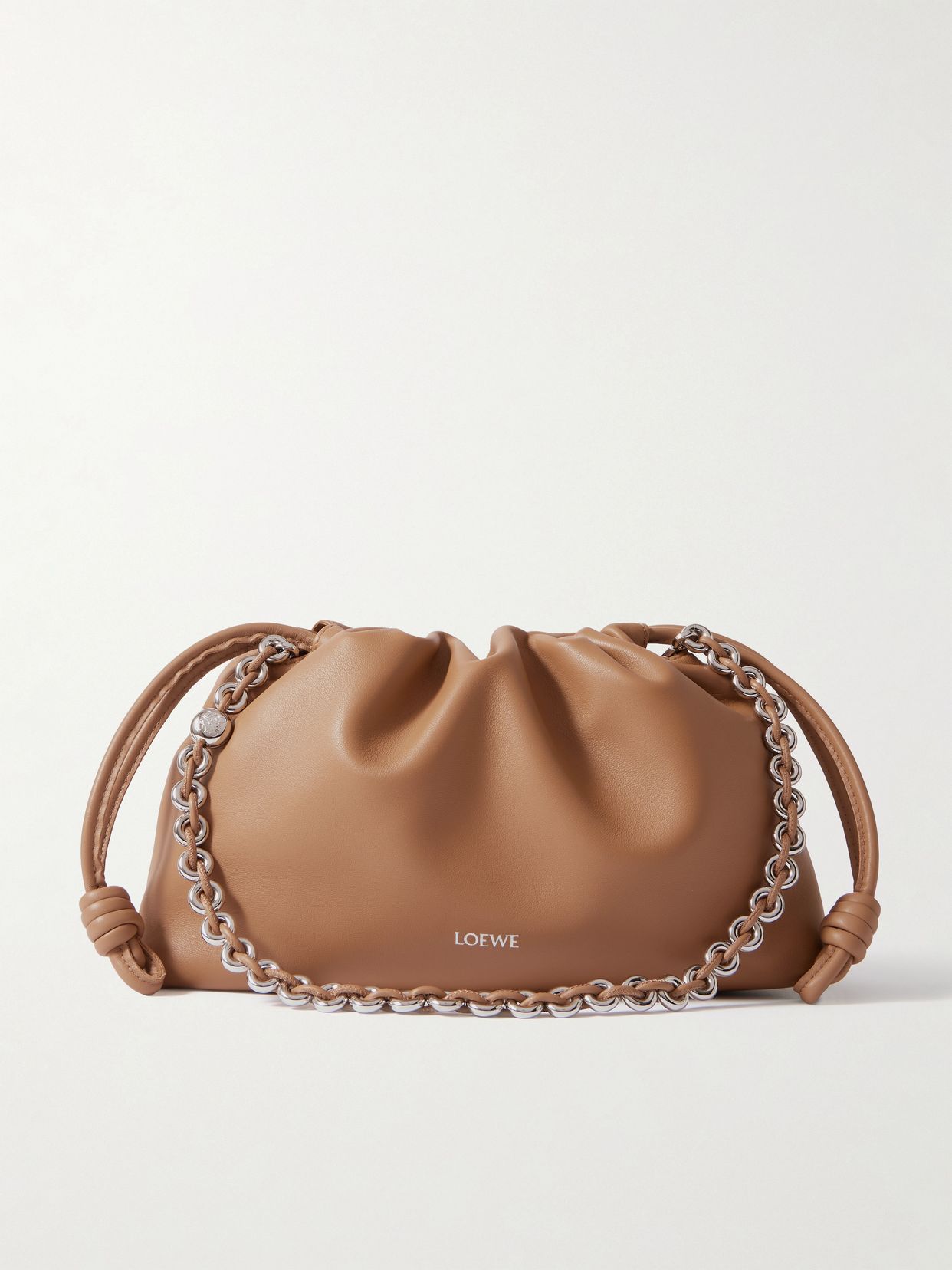 Flamenco medium leather clutch