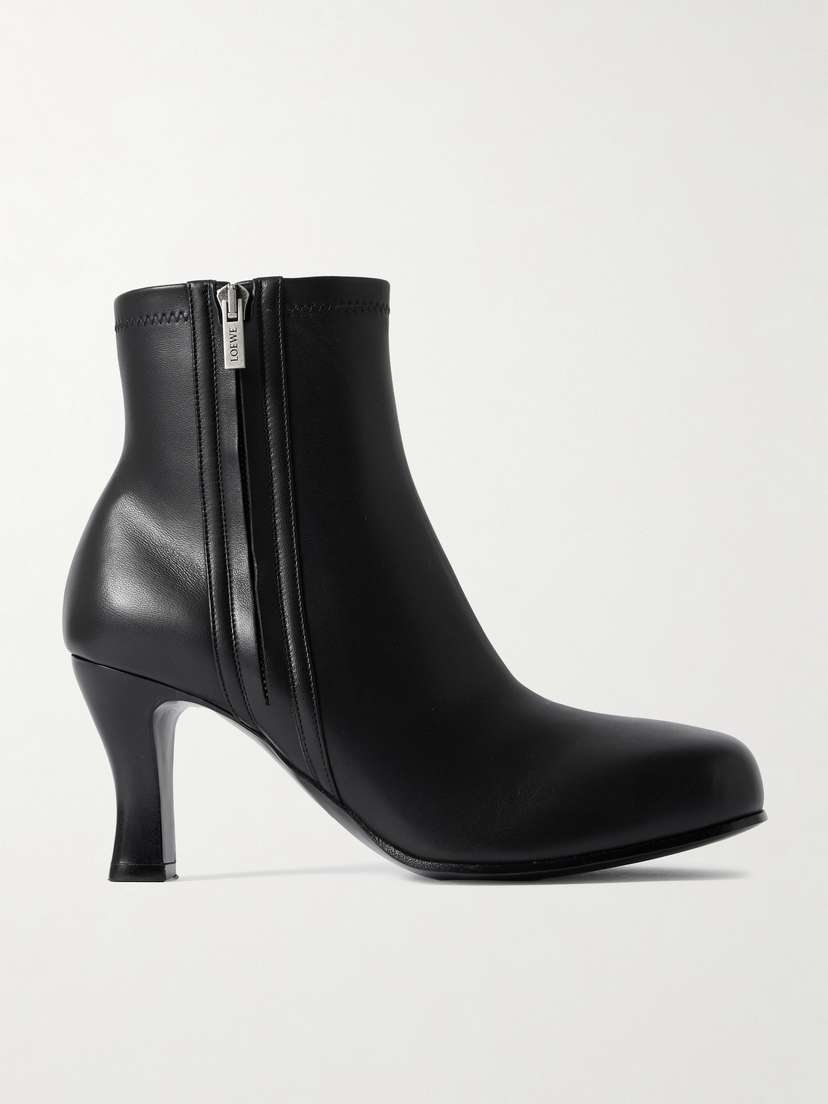 Loewe Bobine Leather Ankle Boots