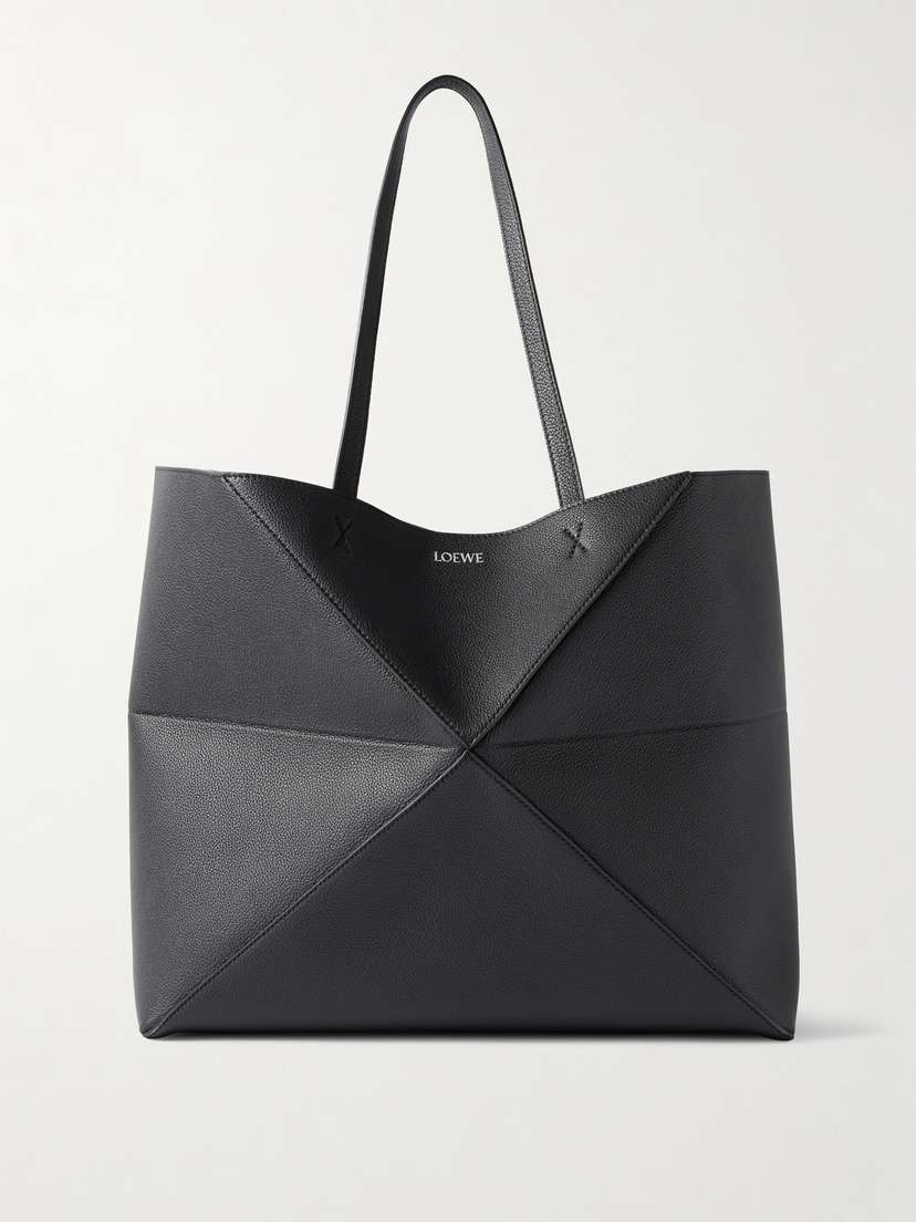 Loewe Puzzle Fold Horizontal Large Textured-leather Tote