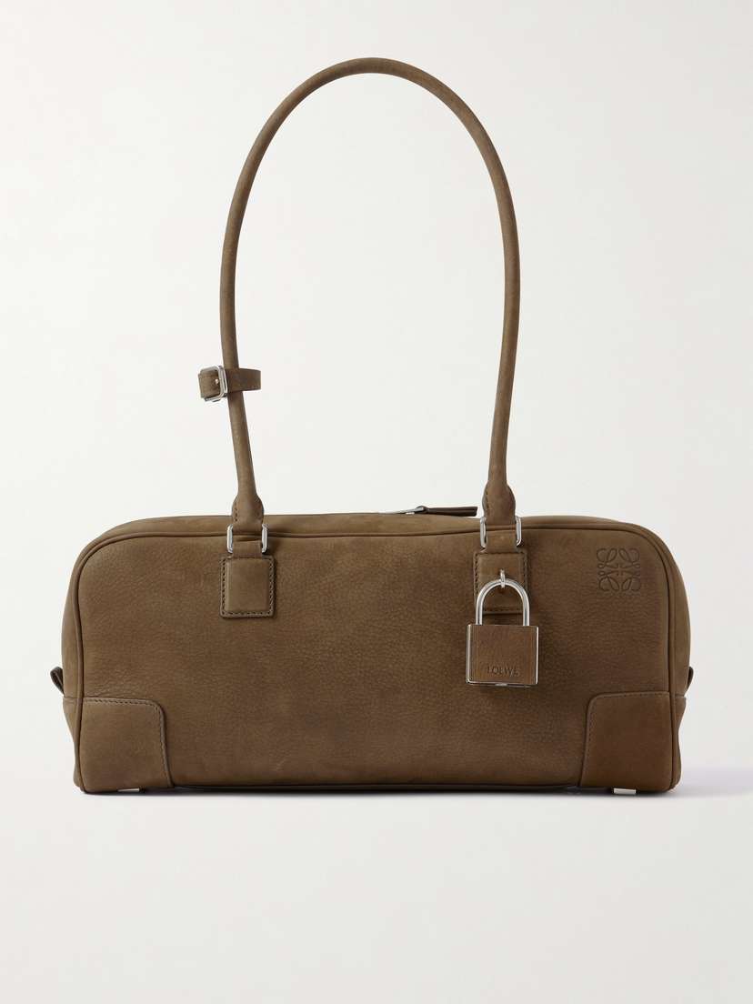 Loewe Amazona 31 Debossed Nubuck Shoulder Bag