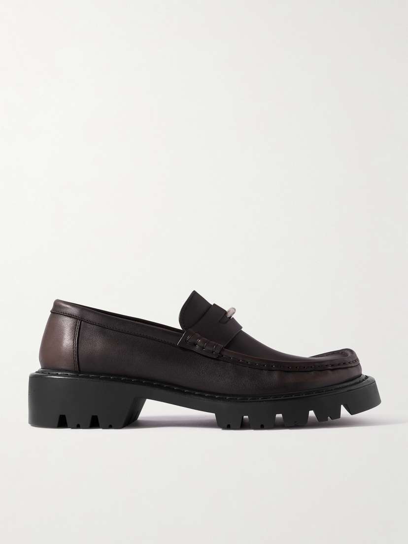 Loewe Sierra Leather Loafers