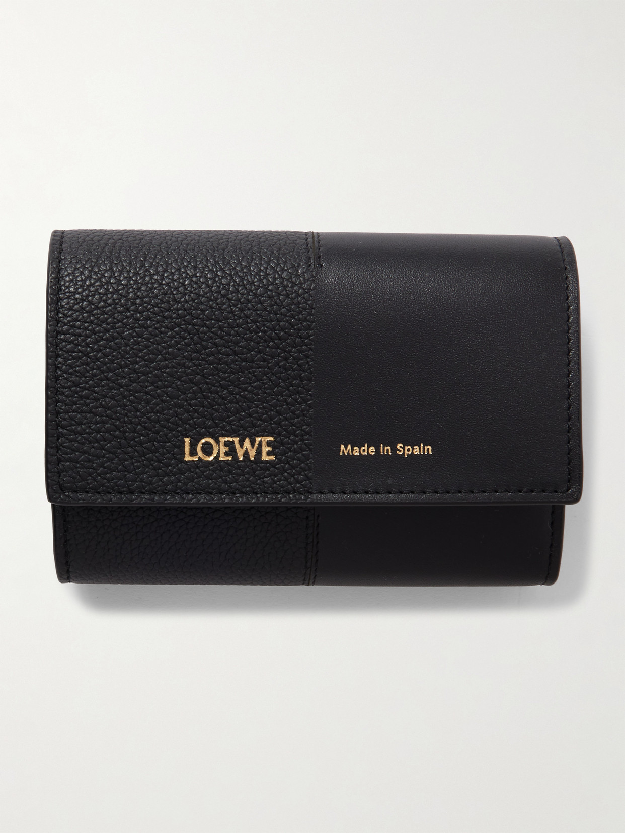 Loewe Leather Wallet In Black
