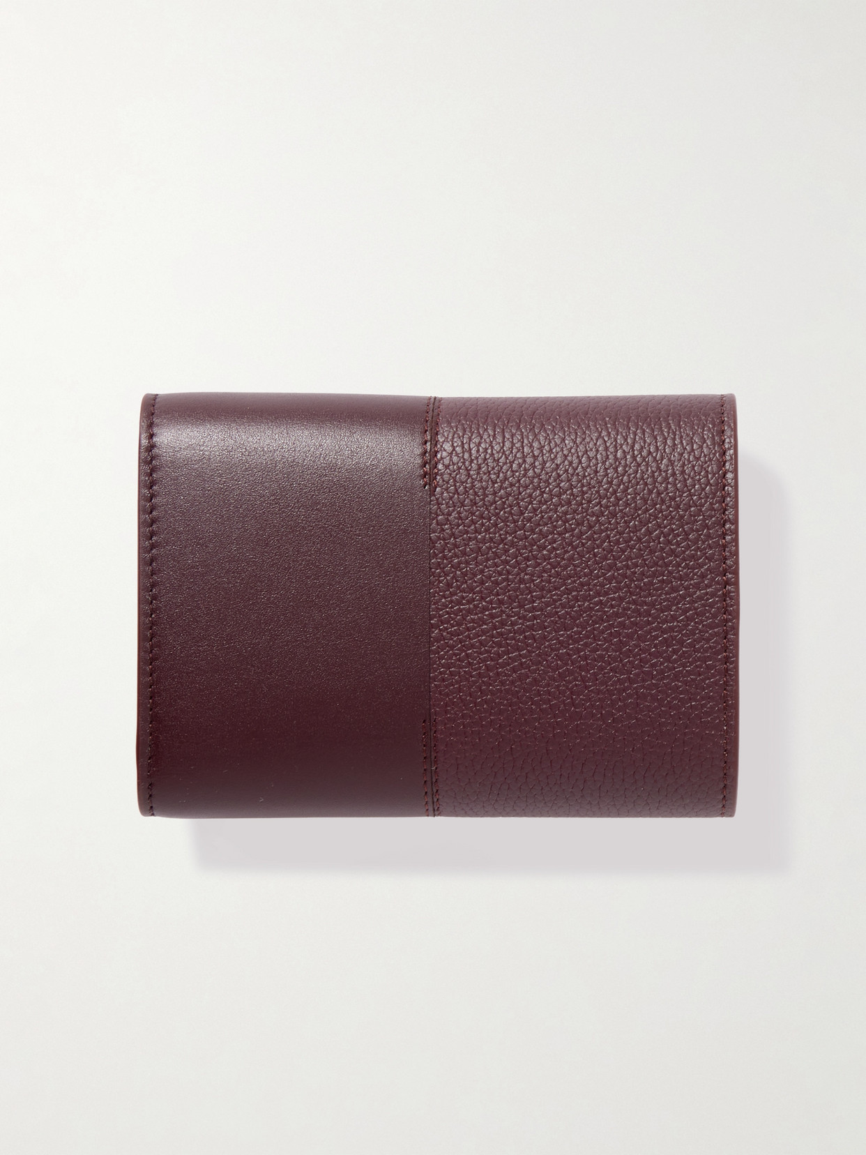 Loewe Leather Wallet In Burgundy