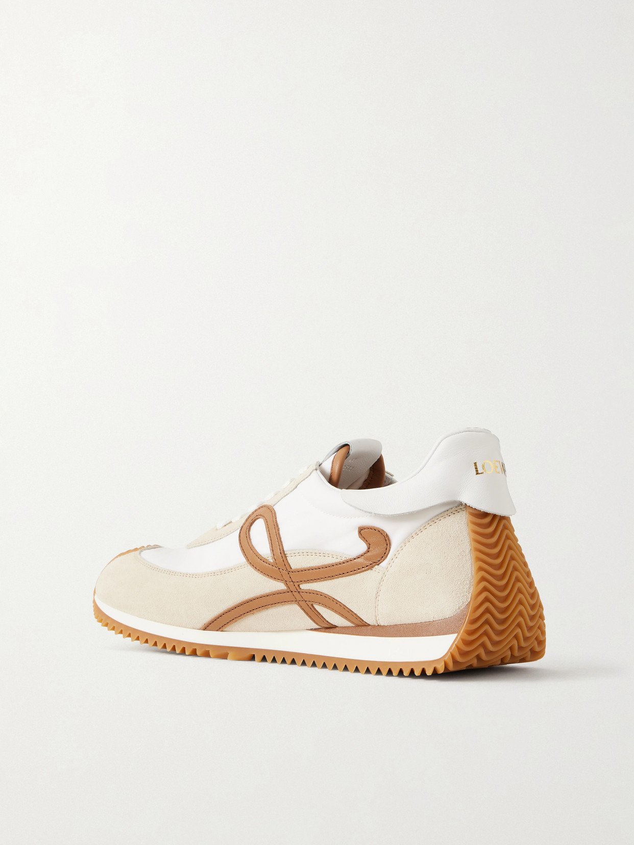 Flow Runner 2.0 Leather-Trimmed Shell And Sneakers