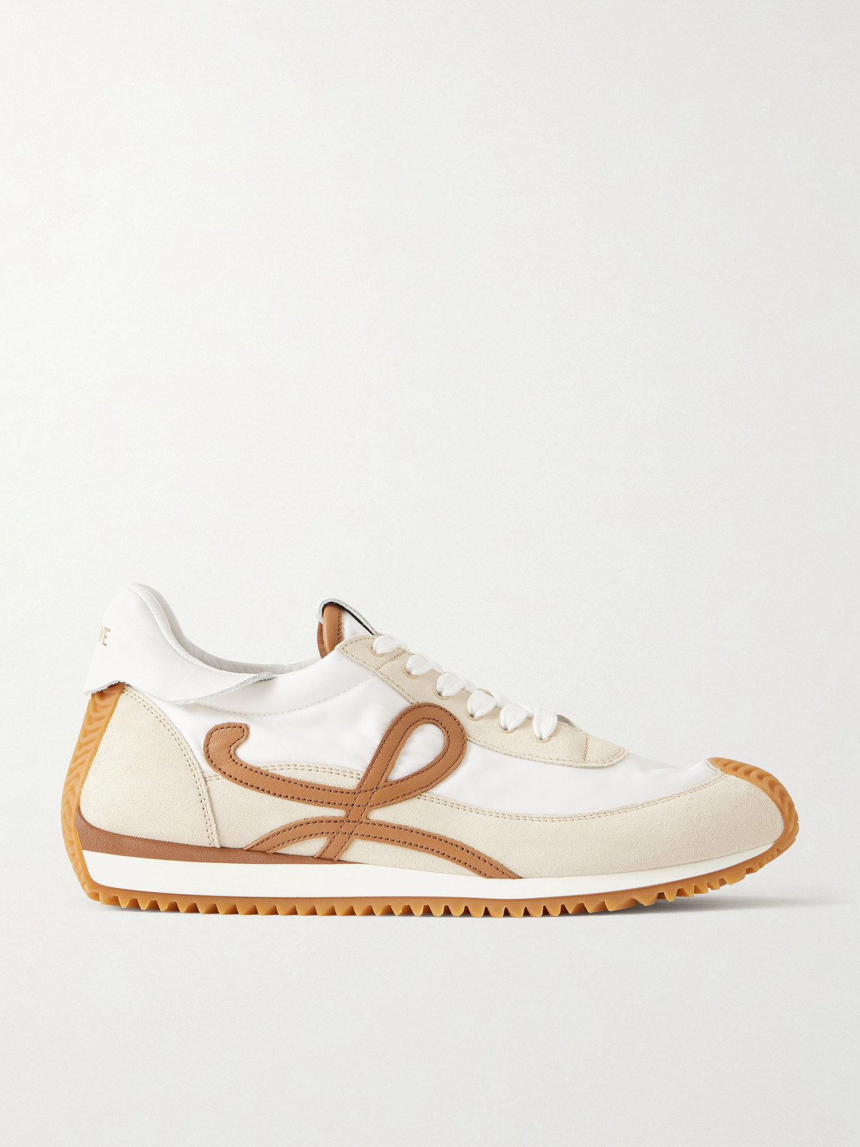 Flow Runner 2.0 Leather-Trimmed Shell And Sneakers
