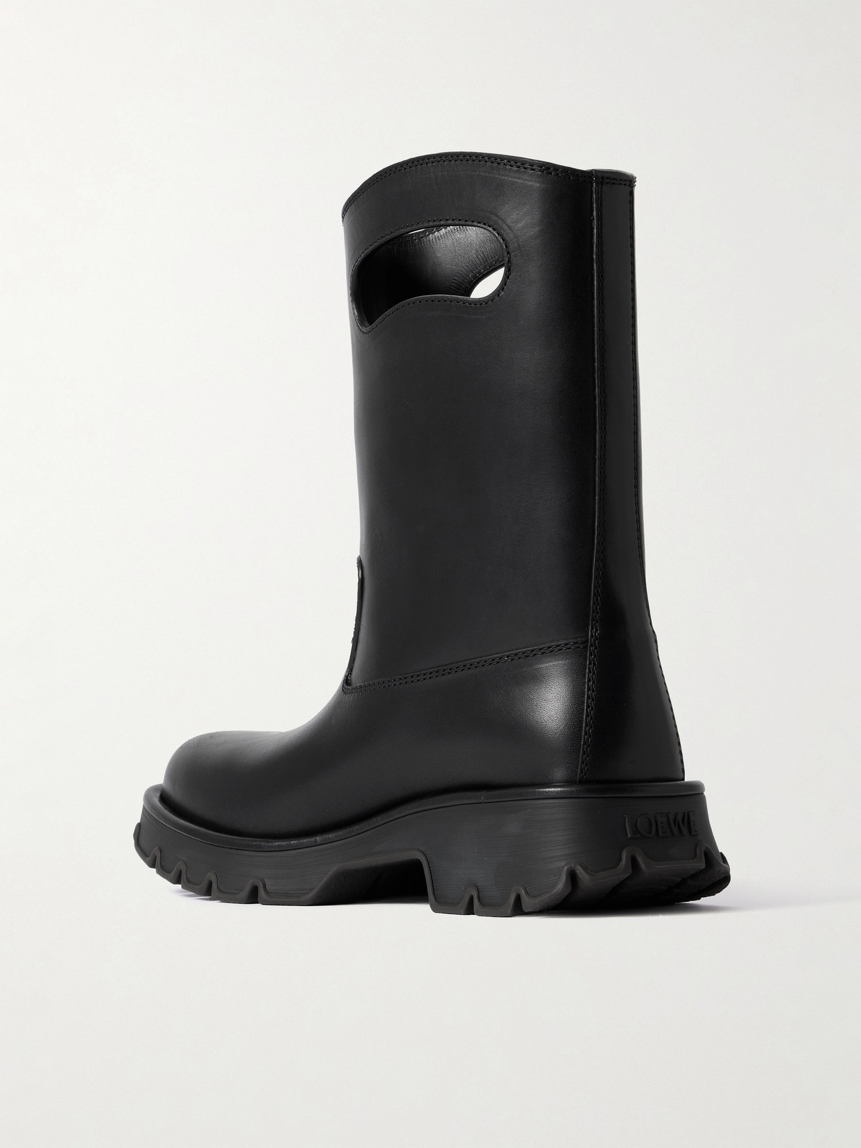 Loewe Calfskin Bobby Handle Boots 45 In Multi