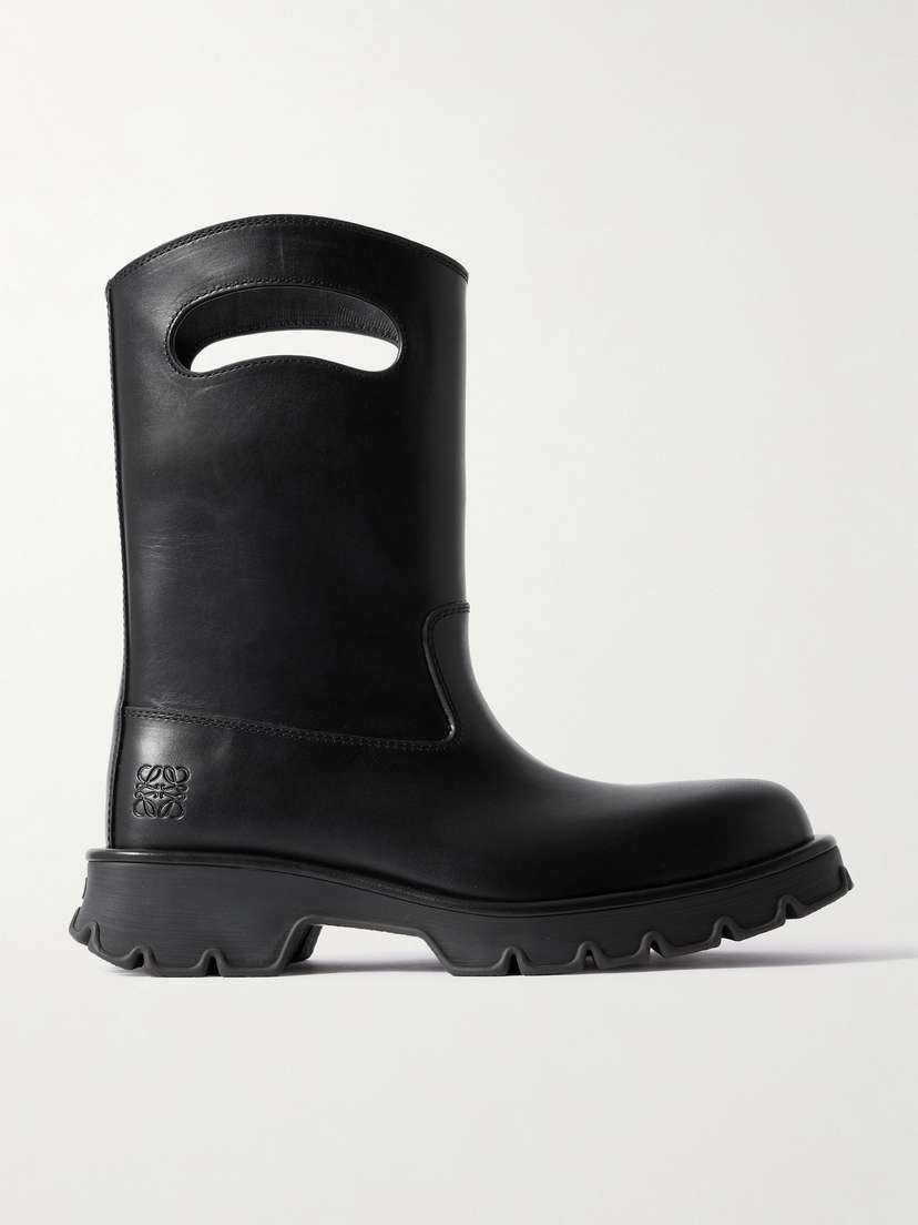 Loewe — Bobby leather ankle boots