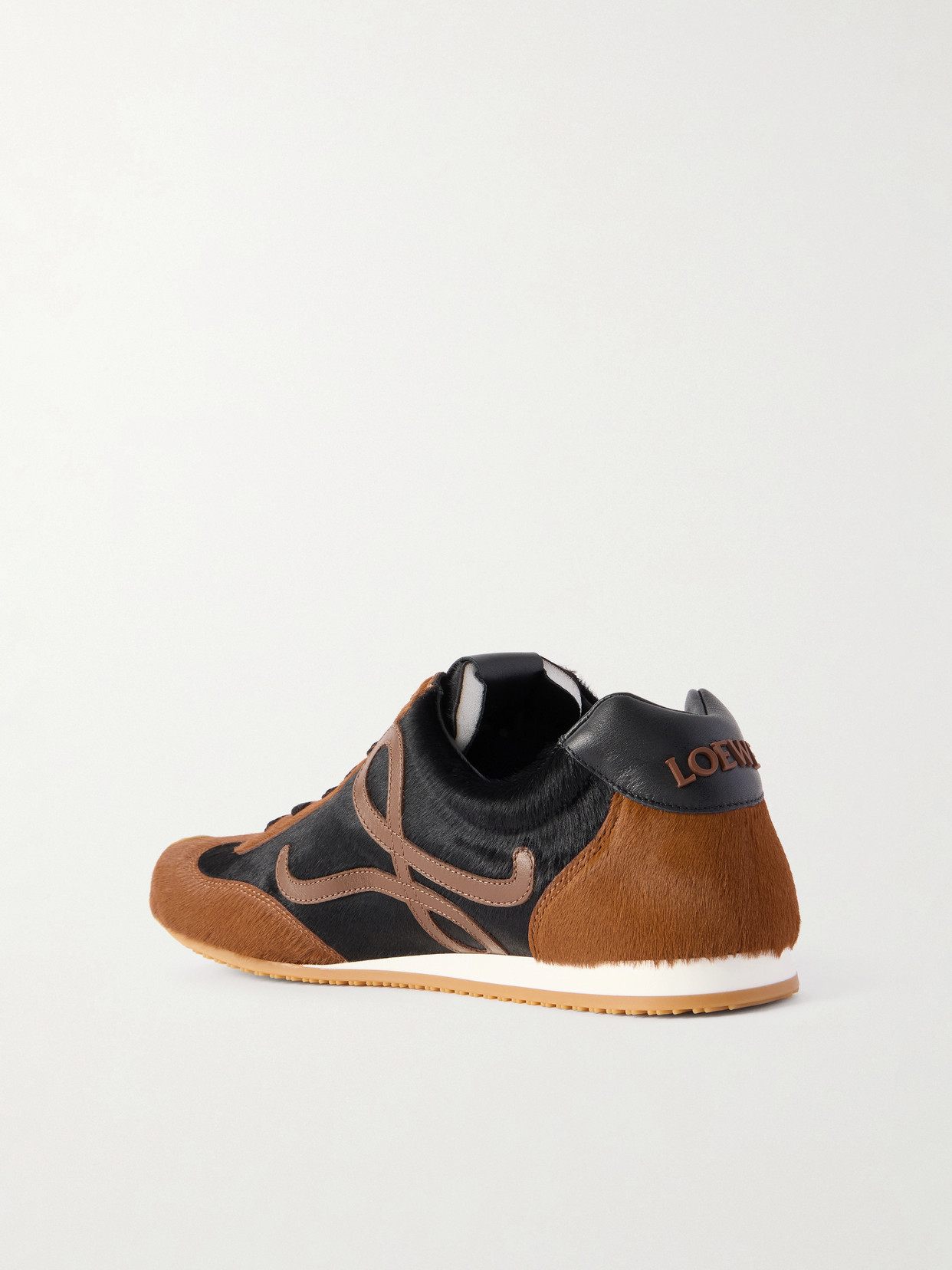 Ballet Runner 2.0 Logo-Appliquéd Calf Hair And Sneakers