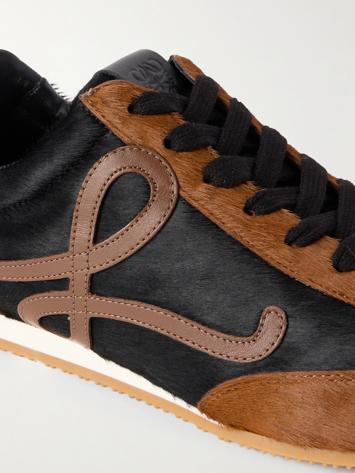 Ballet Runner 2.0 Logo-Appliquéd Calf Hair And Sneakers