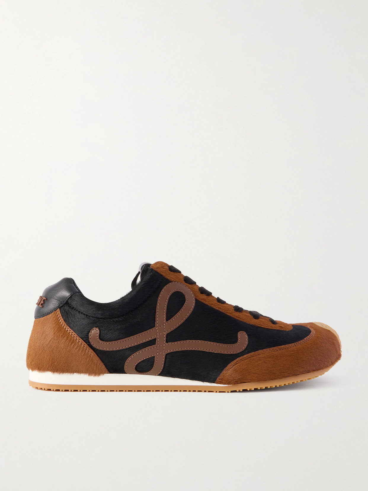 Ballet Runner 2.0 Logo-Appliquéd Calf Hair And Sneakers