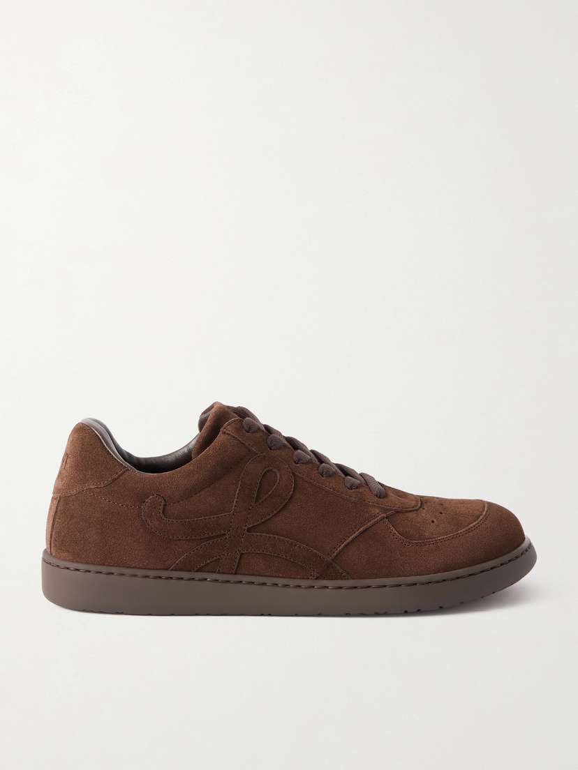 Loewe Jambo Logo-appliquéd Suede Sneakers