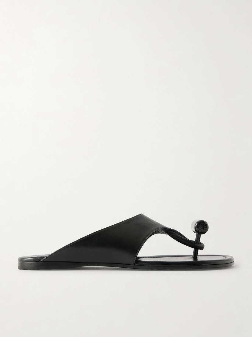 Loewe — Toggle leather slides