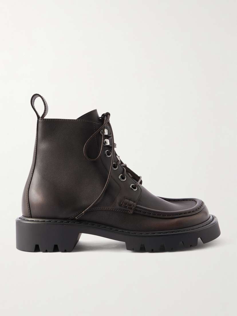 Loewe — Sierra Donut leather ankle boots