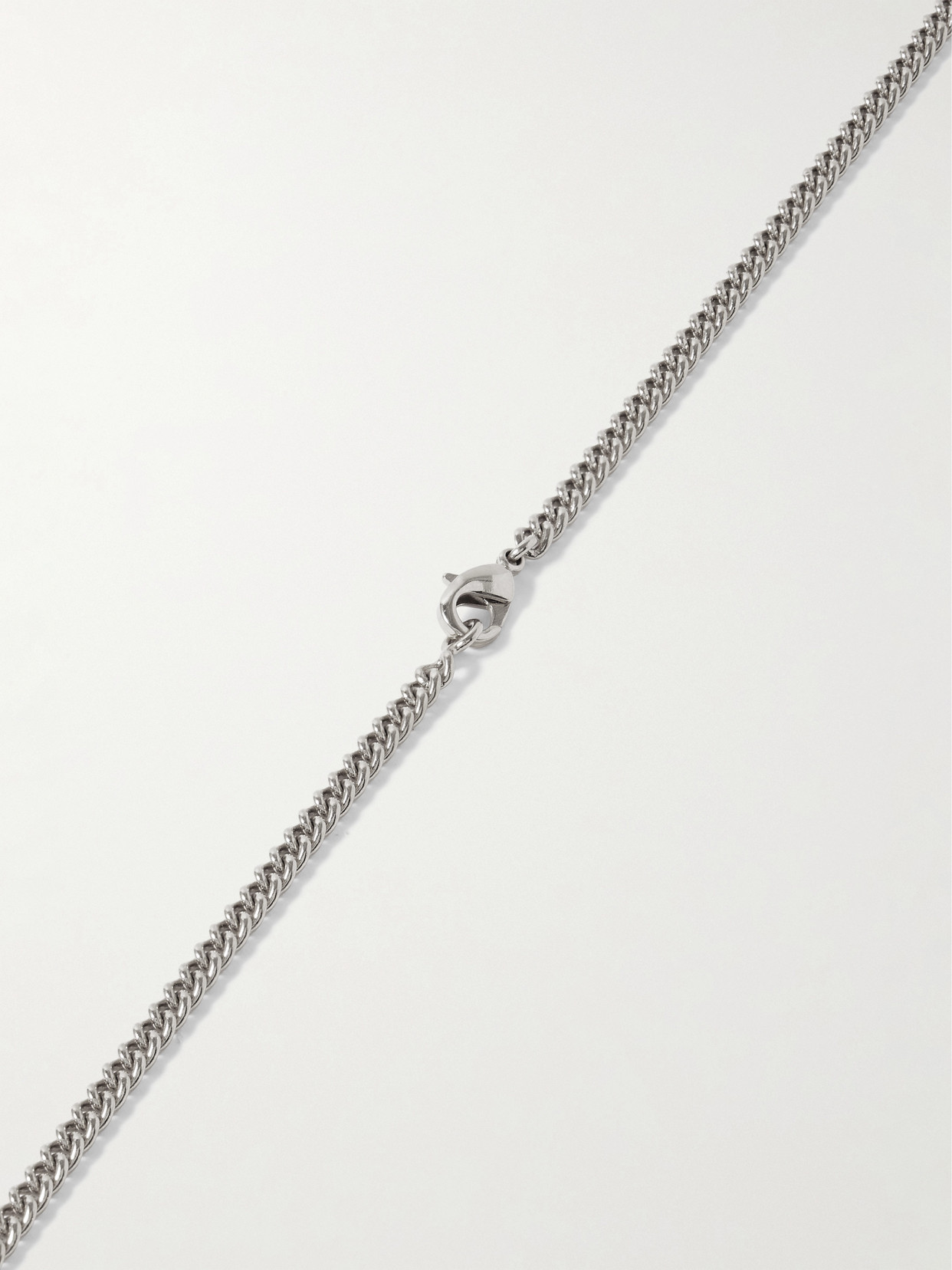 Khaite Lotus Small Silver-tone Necklace In White