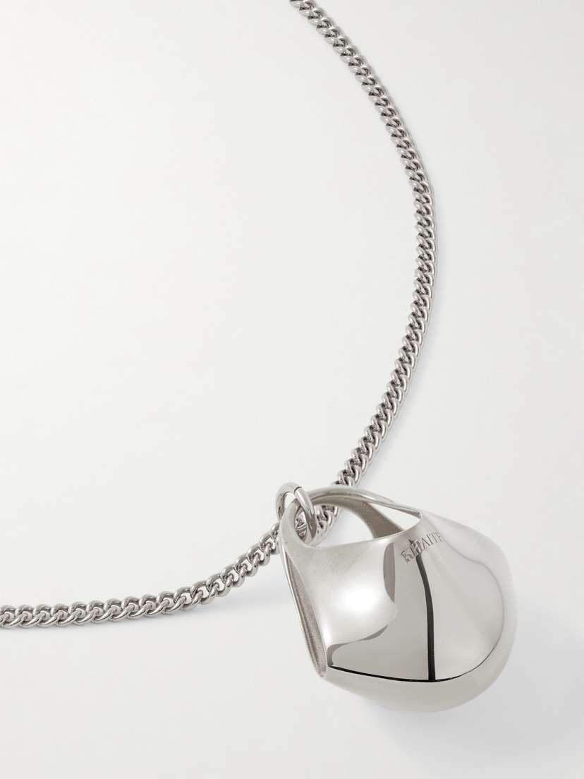 Khaite — Lotus small silver-tone necklace