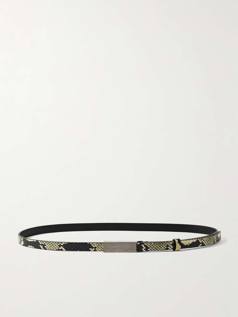 Khaite — Empire snake-effect leather belt