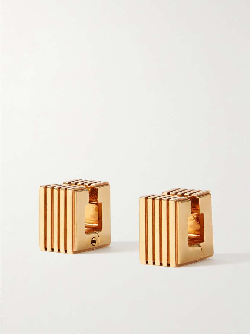 Khaite Empire Gold-plated Hoop Earrings