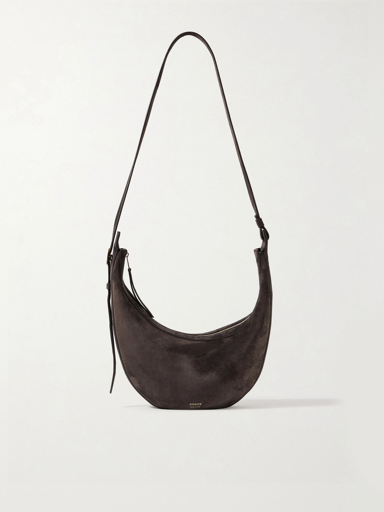 Augustina small suede shoulder bag