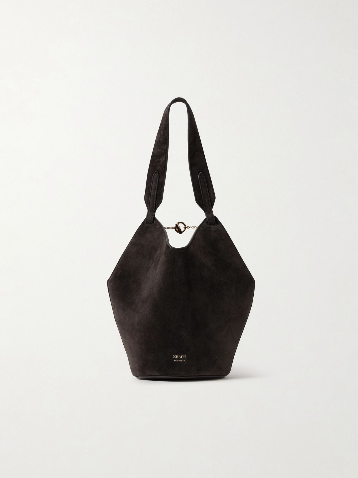 Lotus mini suede tote