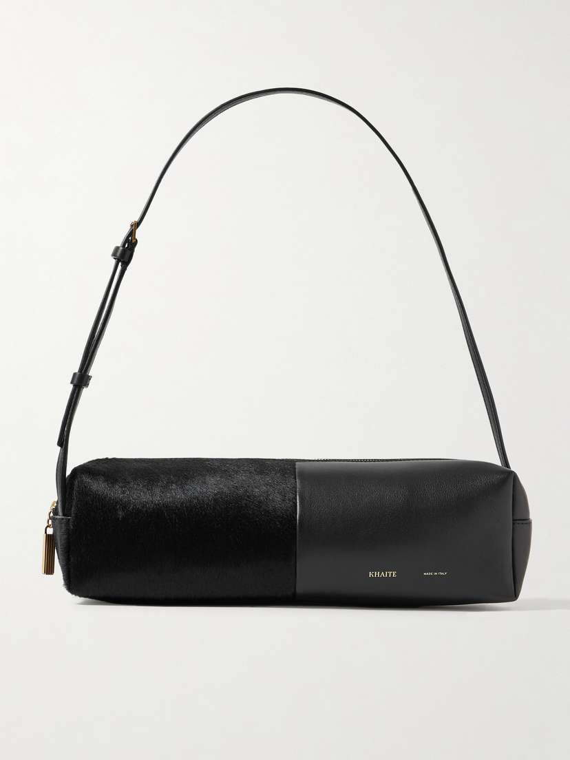 Khaite Kye Calf Hair And Leather Shoulder Bag