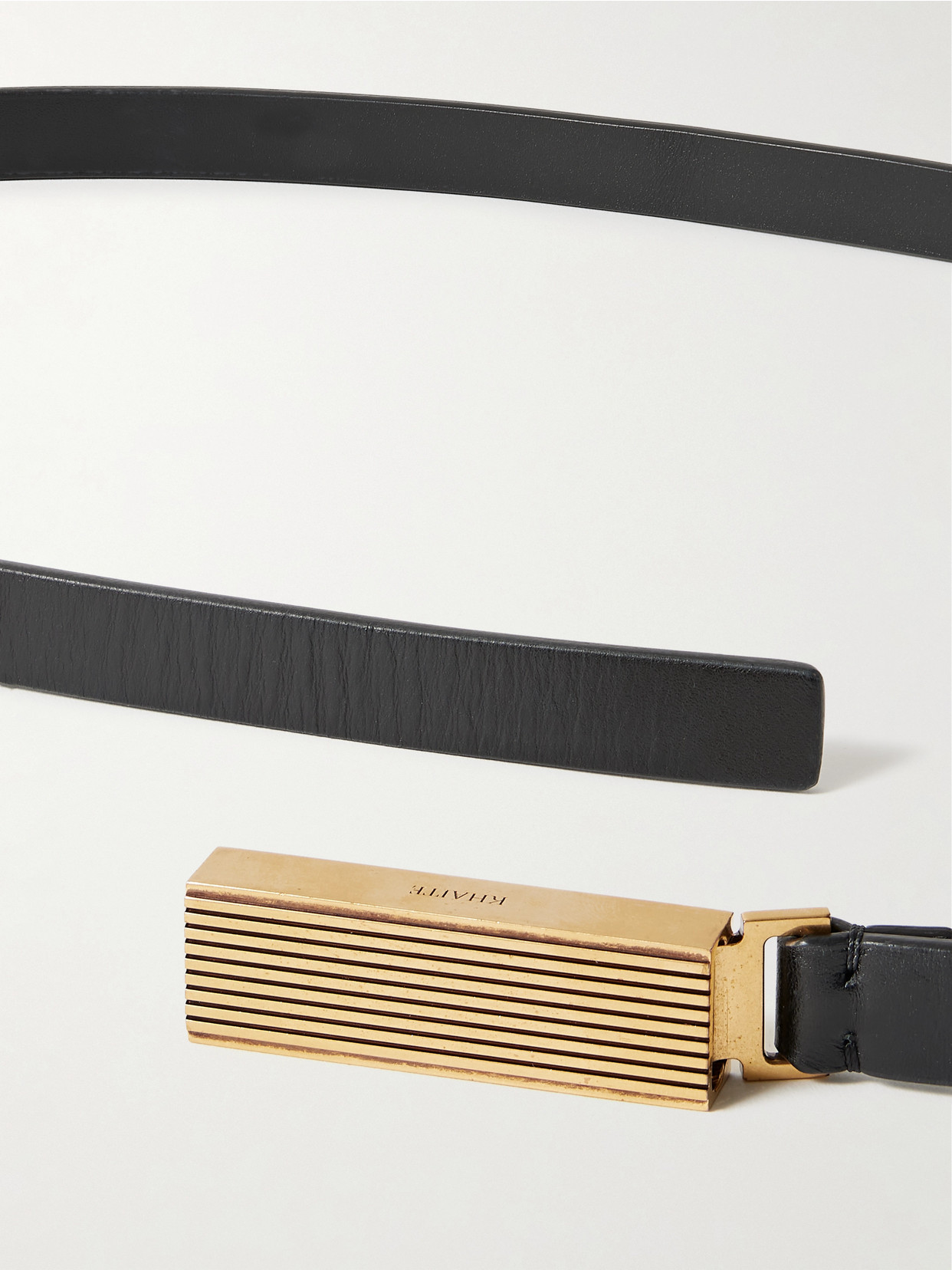 Khaite Brown Empire Solid Belt In Brown