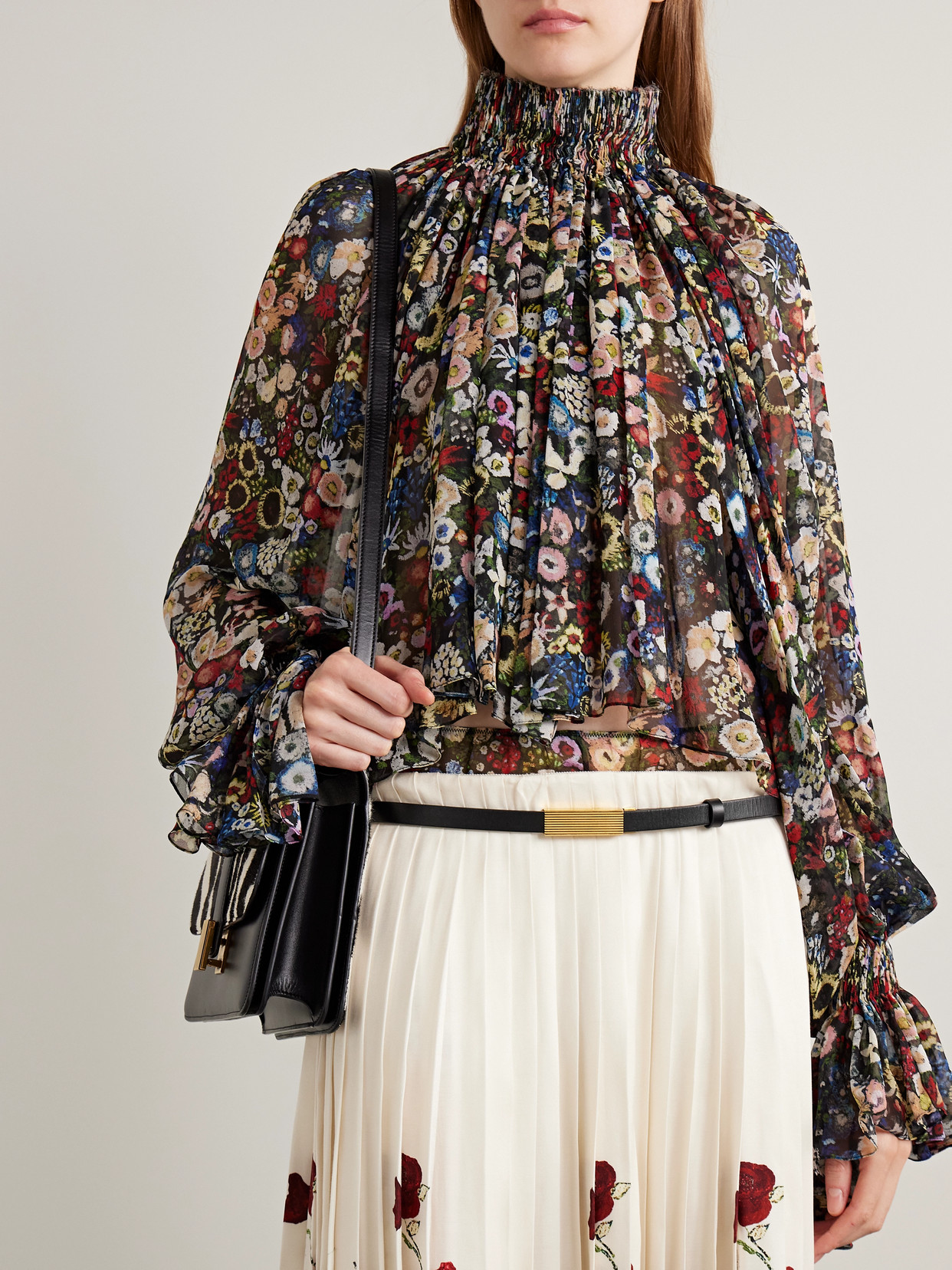 Khaite Brown Empire Solid Belt In Brown