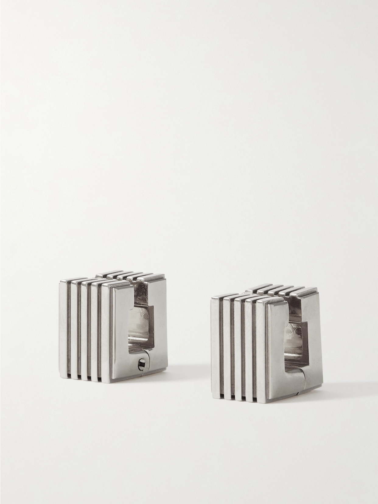 Khaite Small Empire Post-back Earrings In Silver